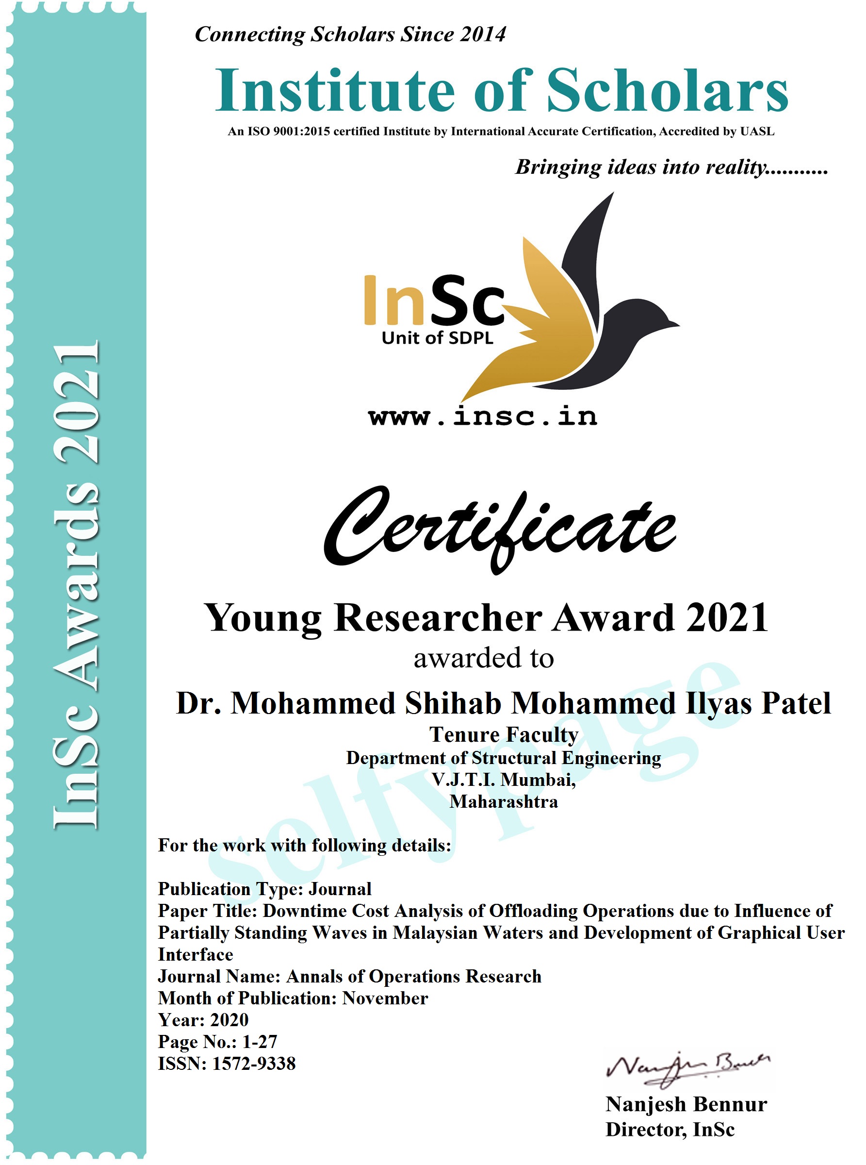 Certificate_YoungResearcher2021