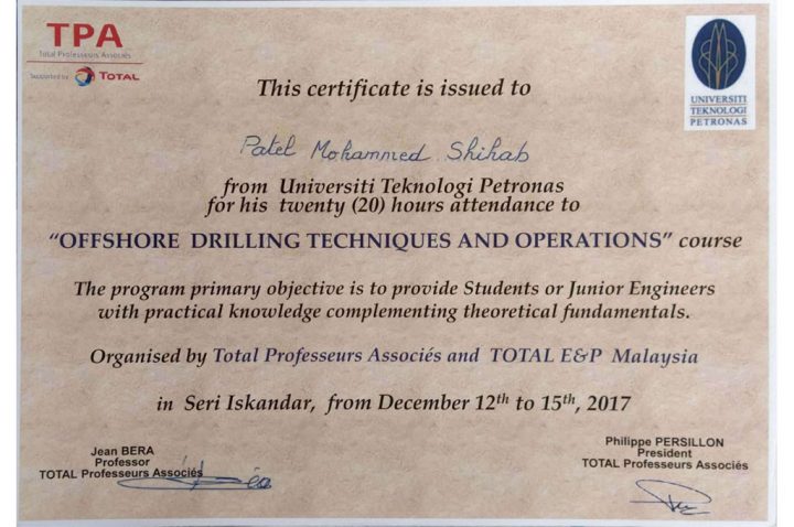 OFFSHORE DRILLING TECHNIQUES AND OPERATIONS